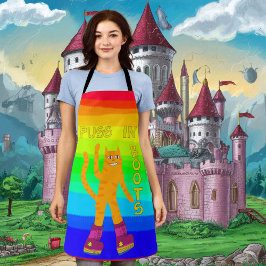 ブーツジンジャーキャットことわざハロースタンダードAp エプロン