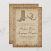 ブーツスパウズホースシューズ西ウェディングカンファレンス 招待状 (正面/裏面)