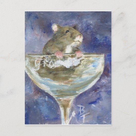 ブーツドワーフハムスター葉書 ポストカード (正面)