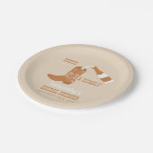 ブーツバブリー素朴ウエスタンカントリーブライダルシャワー ペーパープレート (アングル)