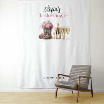 ブーツバブルブライダルシャワーBackdropフォトブース