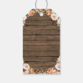 ブーツバ素朴ブリーブライダルシャワーサンキューラベル ギフトタグ (裏面)