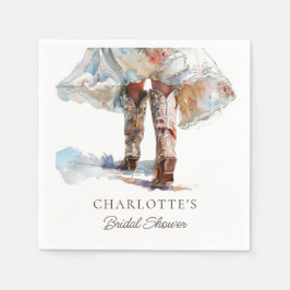 ブーツブライダルシャワーナプキンス スタンダードカクテルナプキン