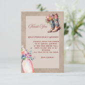 ブーツブランチ&バブリーフラットサンキューカード サンキューカード (スタンド正面)