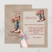 ブーツブランチ&バブリーフラットサンキューカード サンキューカード (正面/裏面)