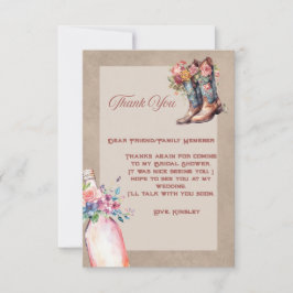 ブーツブランチ&バブリーフラットサンキューカード サンキューカード