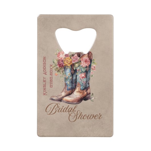 ブーツブランチ&バブーブリーステンレスボトルオープナー クレジットカード栓抜き (正面)