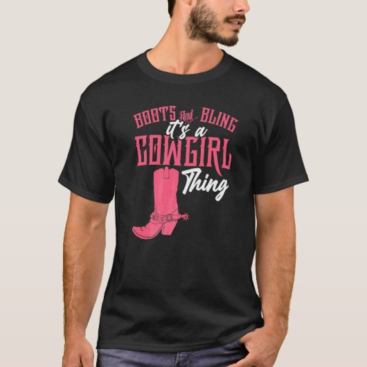ブーツブリンブカウガール Tシャツ (正面)