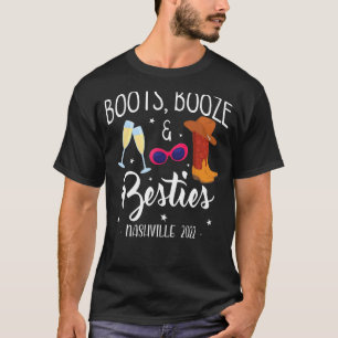 ブーツブーズベスティーズバチェロレッテナッシュビルガールズT Tシャツ