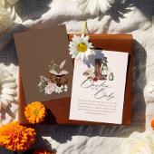 ブーツボトルウエスタンベビーシャワーブックベビー エンクロージャーカード