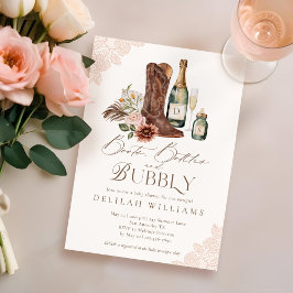 ブーツボトル&バブーブリーカントリー西ベビーシャワー 招待状