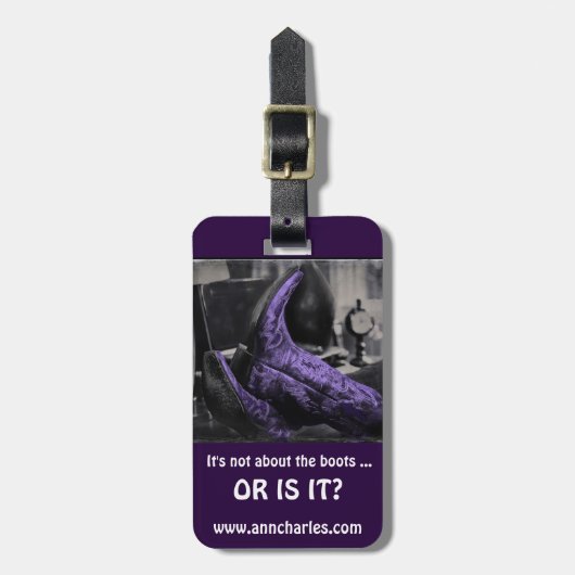 ブーツポイント荷物のラベル ラゲッジタグ (正面縦)