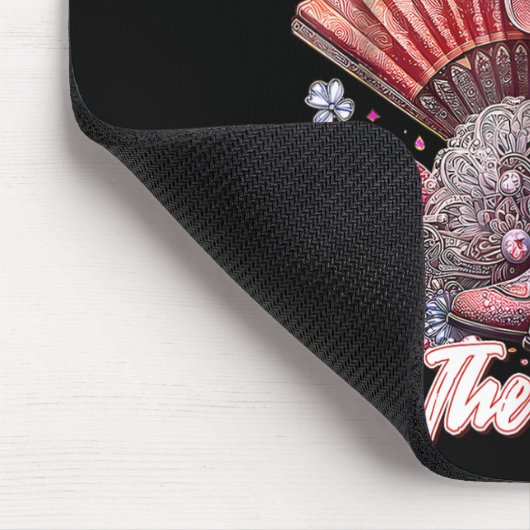 ブーツ上のグランドブートカウボーイウェスタン女性のカーボーイ私 マウスパッド (コーナー)