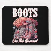 ブーツ上のグランドブートカウボーイウェスタン女性のカーボーイ私 マウスパッド (正面)