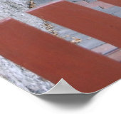 ブーツ付き赤いドア ポスター (角)