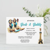 ブーツ泡立つファンタジー女性のカーボーイブーツ光沢のある西 招待状 (スタンド正面)