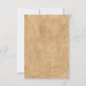 ブーツ素朴ウエスタンカウボーイ卒業 招待状 (裏面)