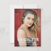 ブーツ素朴ウエスタンカウボーイ卒業 招待状 (正面)