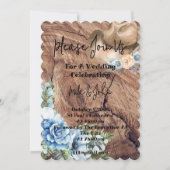 ブーツ素朴カウボーイ結婚式招待状カード 招待状 (正面)