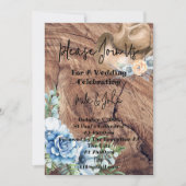 ブーツ素朴カウボーイ結婚式招待状カード 招待状 (正面)