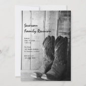 ブーツ素朴カントリーファミリー懇親会 招待状 (正面)