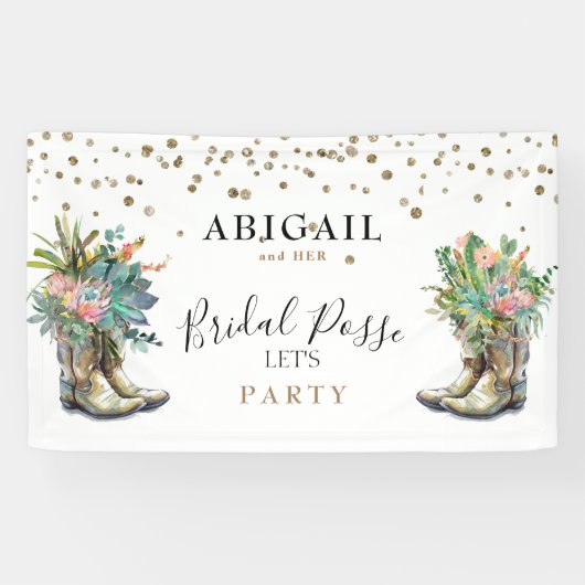 ブーツ素朴サボテンバチェロレッテバナー 横断幕 (横)