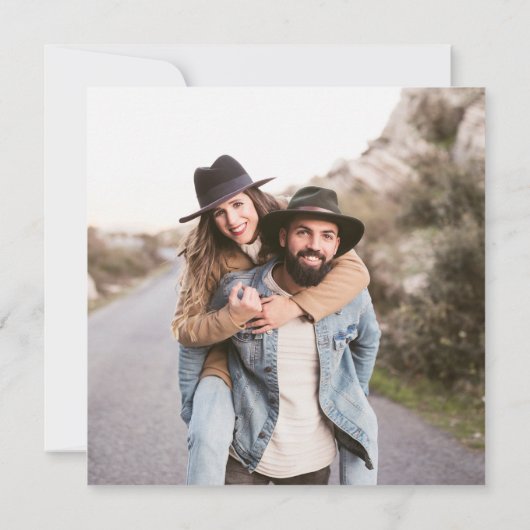 ブーツ素朴サンフラワーブライダルシャワー招待状 招待状 (裏面)