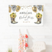 ブーツ素朴スクーチンひまわりバチェロレッテバナー 横断幕 (インサイチュ)