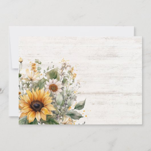 ブーツ素朴ブライダルシャワー 招待状 (裏面)