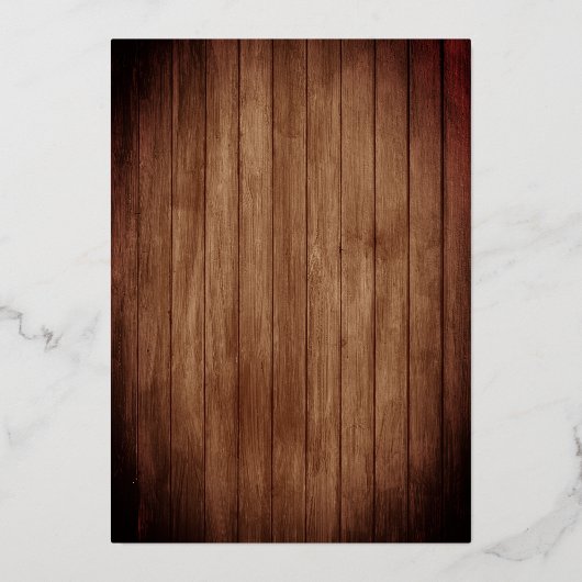 ブーツ素朴女性のカーボーイキンセアニラ15誕生日Inv 箔招待状 (裏面)