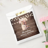 ブーツ素朴女性のカーボーイブライダルシャワーありがとう フェイバーバッグ (封をした状態)