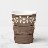 ブーツ素朴女性のカーボーイブライダルシャワーありがとう 紙コップ (左)