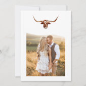 ブーツ素朴&バブリー地方ブライダルシャワー 招待状 (裏面)