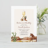 ブーツ素朴&バブリー地方ブライダルシャワー 招待状 (スタンド正面)