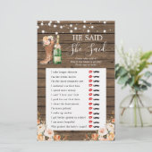 ブーツ素朴&バブリー彼は彼女はゲームを言った (スタンド正面)