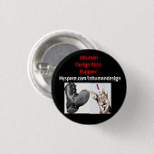 ブーツ735943、dogstuff0545aaaaaaa、非人間的なDesig… 缶バッジ (正面&裏面)