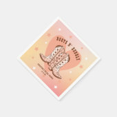 ブーツ アンド バブリ カウボーイブーツ ハート ブライダルシャワー スタンダードカクテルナプキン (角)