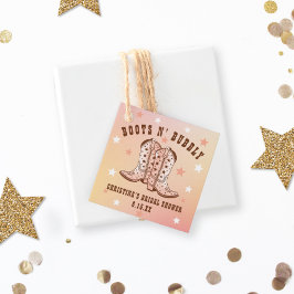 ブーツ アンド バブリ カウボーイブーツ プレティー ブライズシャワー フェイバータグ