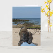 「ブーツ」 カード (黄色い花)