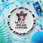 「ブーツ、クラス、ロタのサッサ！」 ペーパープレート (パーティー)