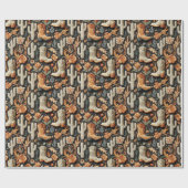 ブーツ&サボテン ラッピングペーパー (フラット)