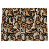 ブーツ&サボテン ラージペーパーバッグ (正面)