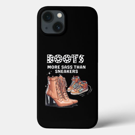ブーツ:スニーカーより多くのsass Case-Mate iPhoneケース (裏面)