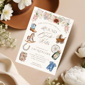 ブーツ&ハットワイルドウエストカウボーイベビーシャワー 招待状