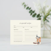 ブーツ&バブリーウェスタンブライダルシャワーレシピカード (スタンド正面)