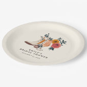 ブーツ&バブリーウェスタンブライダルシャワー ペーパープレート (アングル)