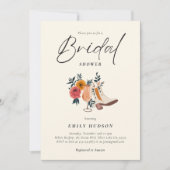 ブーツ&バブリーウェスタンブライダルシャワー 招待状 (正面)