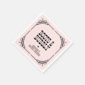 ブーツ&バブリーウェスタン女性のカーボーイブライダルシャワー スタンダードカクテルナプキン (角)