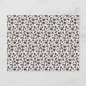 ブーツ&バブリーエレガントピンクブライダルシャワーレシピ エンクロージャーカード (裏面)