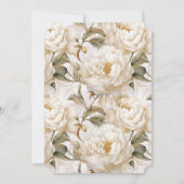 ブーツ&バブリーエレガント素朴フローラブライダルシャワー 招待状 (裏面)